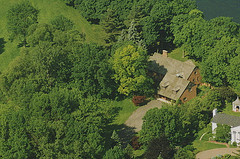 aeriel view of 1341 kirkway bloomfield hills michigan